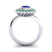 Bezel Halo Aloka Ring
