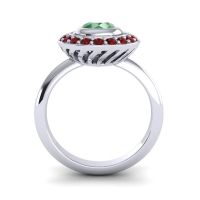 Bezel Halo Aloka Ring