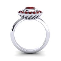 Bezel Halo Aloka Ring