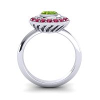 Bezel Halo Aloka Ring