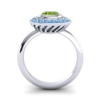 Bezel Halo Aloka Ring