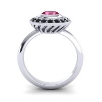Bezel Halo Aloka Ring