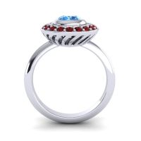 Bezel Halo Aloka Ring