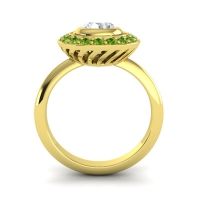 Bezel Halo Aloka Ring
