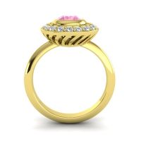 Bezel Halo Aloka Ring