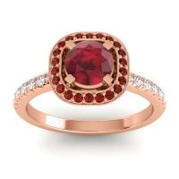 Cushion Halo Masura Ring