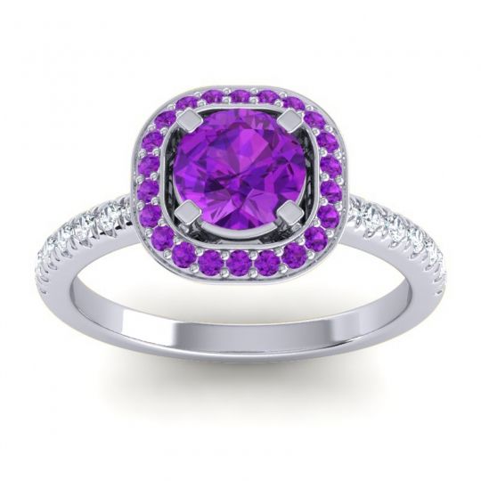 Cushion Halo Masura Ring