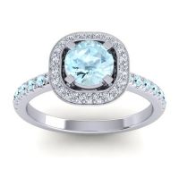 Cushion Halo Masura Ring