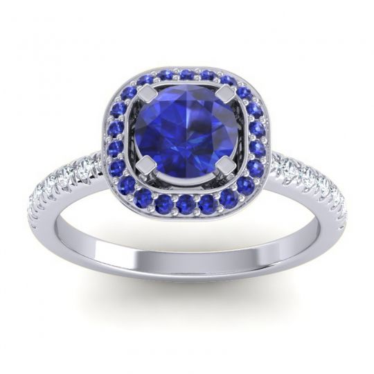 Cushion Halo Masura Ring