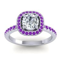 Cushion Halo Masura Ring