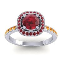 Cushion Halo Masura Ring