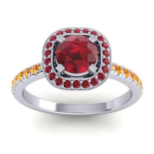 Cushion Halo Masura Ring