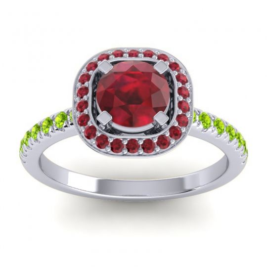 Cushion Halo Masura Ring