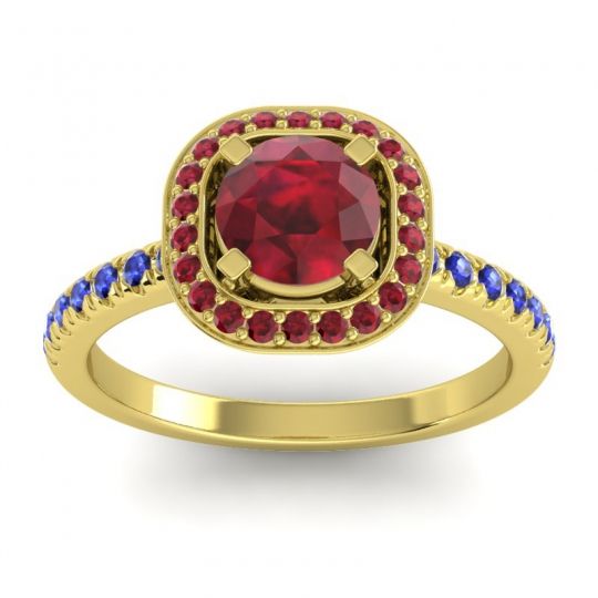 Cushion Halo Masura Ring