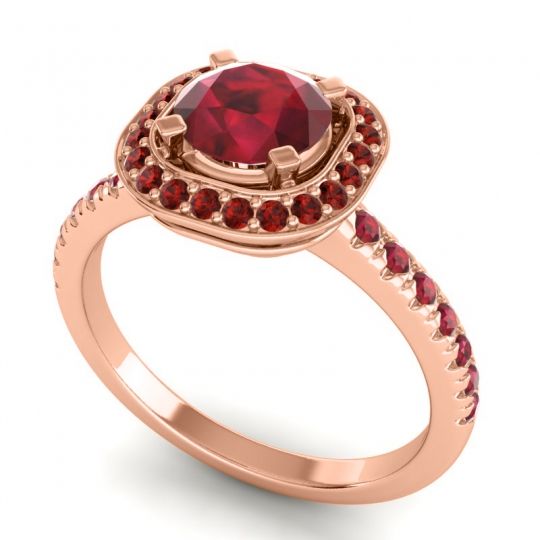 Cushion Halo Masura Ring