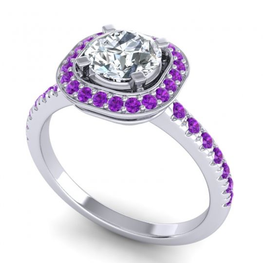 Cushion Halo Masura Ring