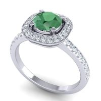 Cushion Halo Masura Ring