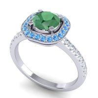 Cushion Halo Masura Ring