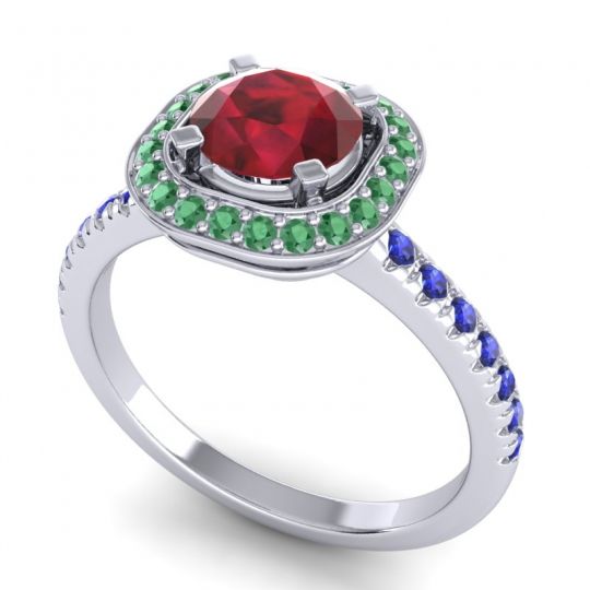 Cushion Halo Masura Ring