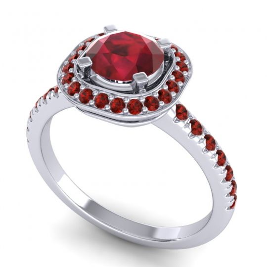 Cushion Halo Masura Ring
