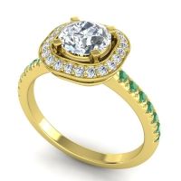 Cushion Halo Masura Ring