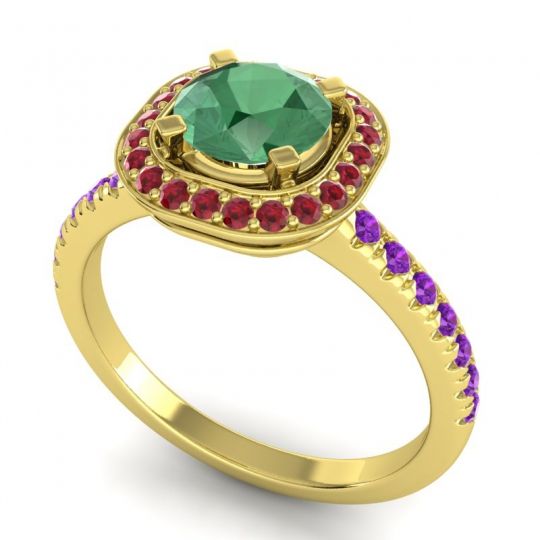 Cushion Halo Masura Ring
