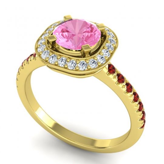 Cushion Halo Masura Ring