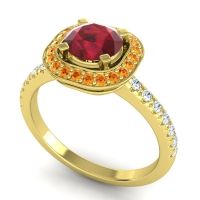 Cushion Halo Masura Ring