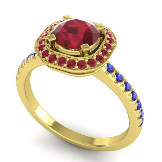 Cushion Halo Masura Ring