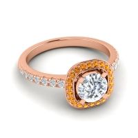 Cushion Halo Masura Ring