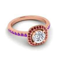 Cushion Halo Masura Ring