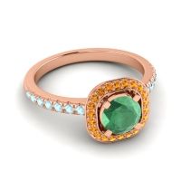 Cushion Halo Masura Ring