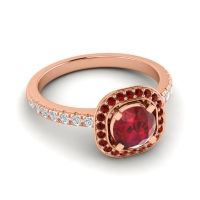 Cushion Halo Masura Ring