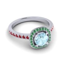 Cushion Halo Masura Ring