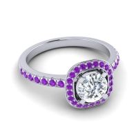 Cushion Halo Masura Ring