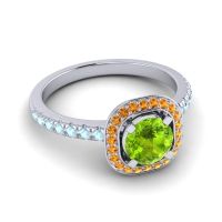 Cushion Halo Masura Ring