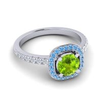 Cushion Halo Masura Ring