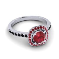 Cushion Halo Masura Ring