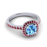 Cushion Halo Masura Ring