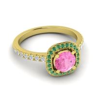 Cushion Halo Masura Ring
