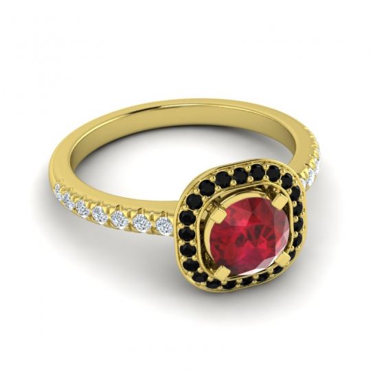 Cushion Halo Masura Ring