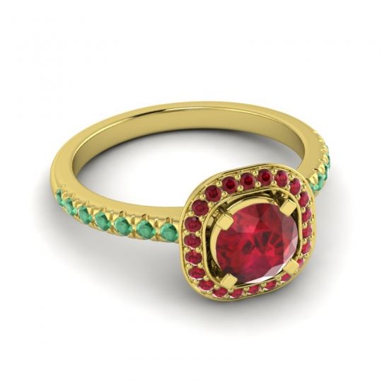 Cushion Halo Masura Ring