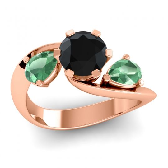 Three Stone Bypass Bhramati Ring