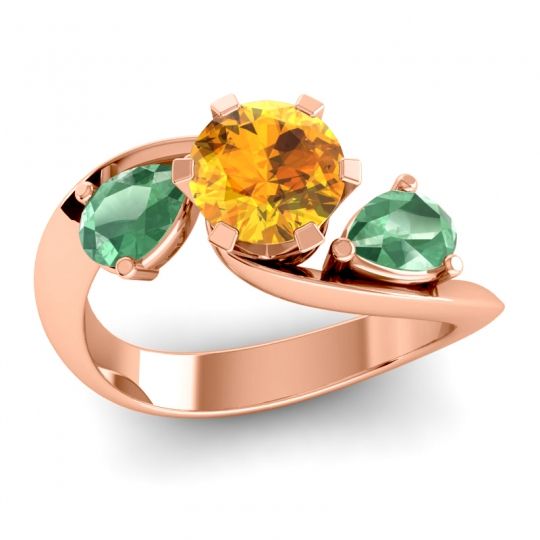 Three Stone Bypass Bhramati Ring