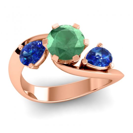 Three Stone Bypass Bhramati Ring