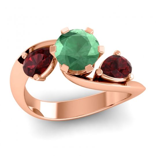 Three Stone Bypass Bhramati Ring