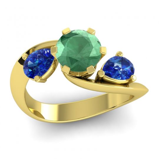 Three Stone Bypass Bhramati Ring