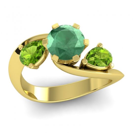 Three Stone Bypass Bhramati Ring