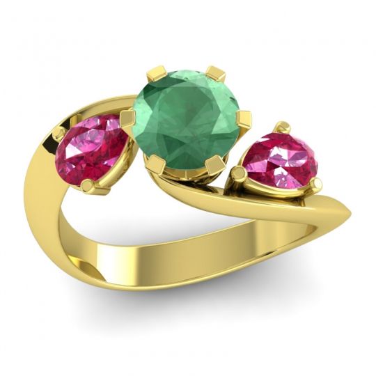 Three Stone Bypass Bhramati Ring