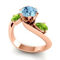 Three Stone Bypass Bhramati Ring